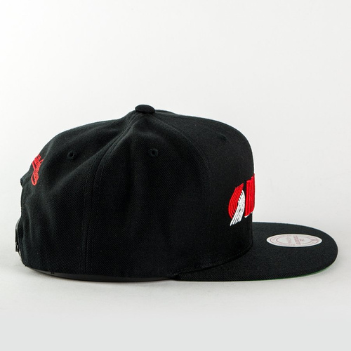 Czapka z daszkiem Mitchell and Ness snapback Wool Solid Portland Trail Blazers black