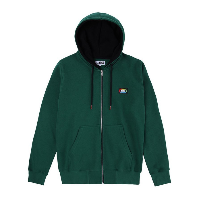 KOKA sweatshirt zip hoody Flex green