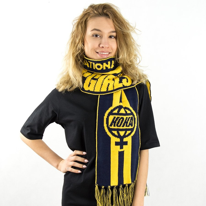 Koka scarf Queensbridge Girls navy / yellow