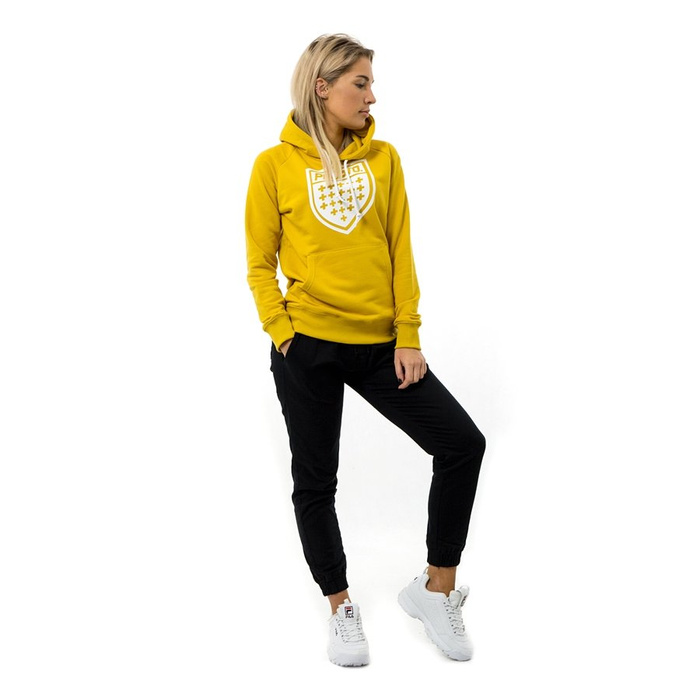 Bluza damska z kapturem Prosto Klasyk hoody Figurez yellow
