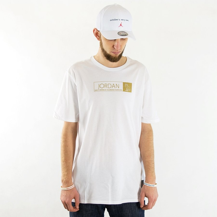 Air Jordan t-shirt OVO white / gold (872834-100) 