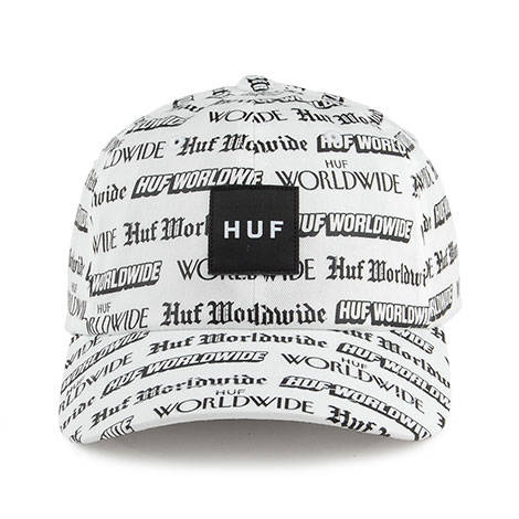 Czapka z daszkiem HUF strapback Fake News white