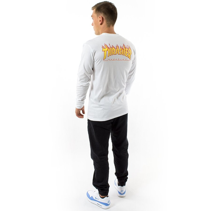 Koszulka męska Vans x Thrasher longsleeve Checker white (VA36UQWHT) TM