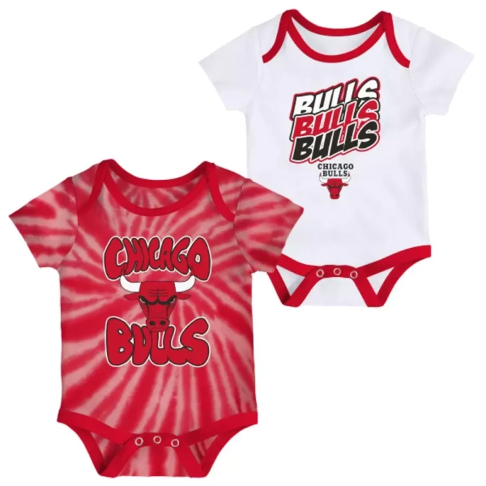 NBA Licensed kids body Chicago Bulls Monterey Tie Dye red / white (2pack)