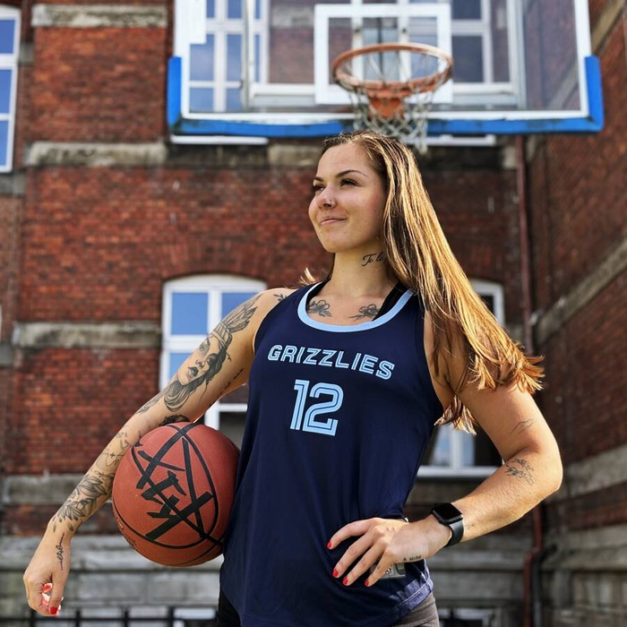 Fanatics koszulka koszykarska damska Women's Fast Break Team Tank Jersey Icon Edition NBA Memphis Grizzlies Ja Morant navy