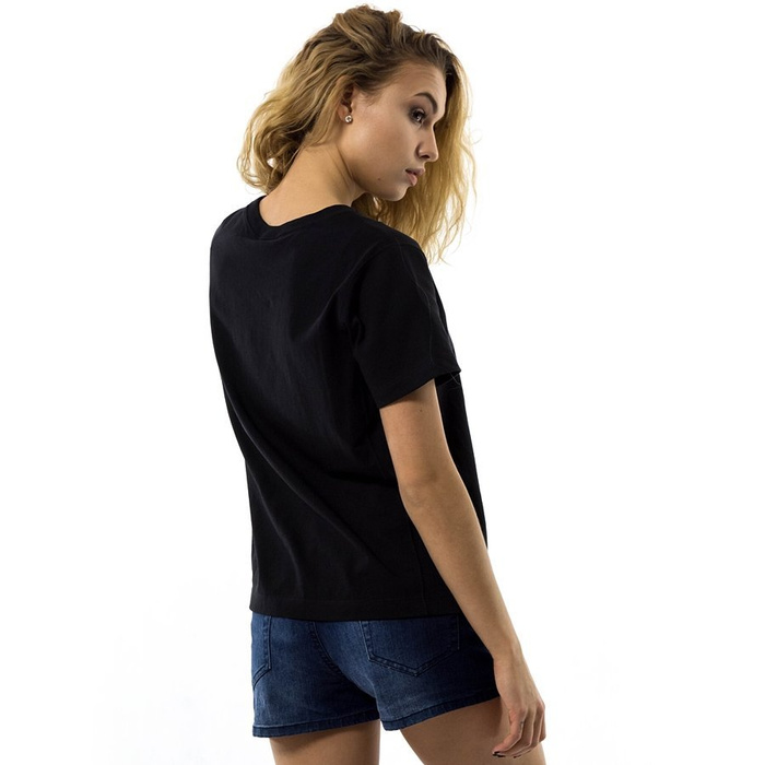 Champion koszulka damska Reverse Weave Script Logo top black (110992/KK001) 