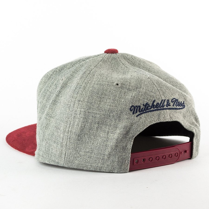 Mitchell and Ness snapback Heather Micro Cleveland Cavaliers grey heather / burgundy