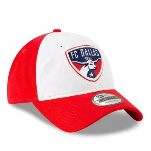 New Era strapback 9TWENTY MLS Core Classic Twill White Front FC Dallas white / red