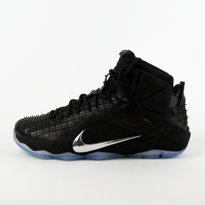 Buty do koszykówki Nike Lebron XII EXT Rubber City black / chrome (744286-001)