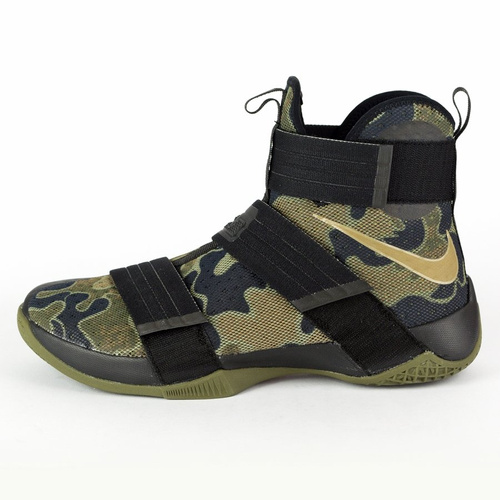 Buty do koszykówki Nike LeBron Soldier 10 "Camo" Black / Bamboo-Medium Olive (844378-022) TM