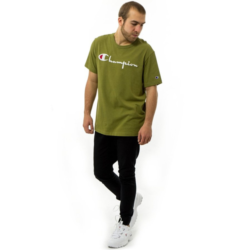 Champion t-shirt Reverse Weave Embroidered Script Logo Tee khaki (210972/S19/GS543)