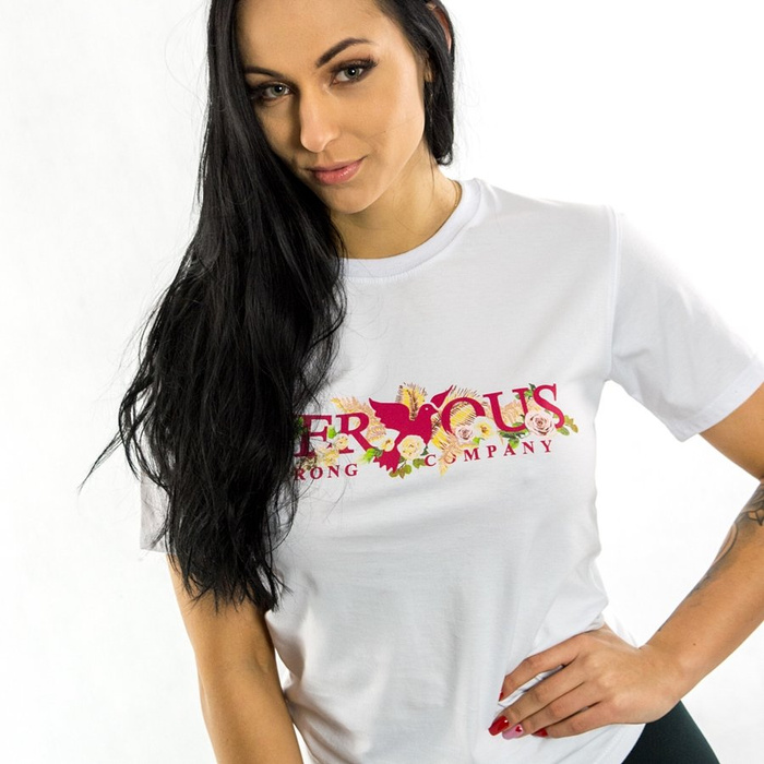 Koszulka damska Nervous t-shirt Garden white
