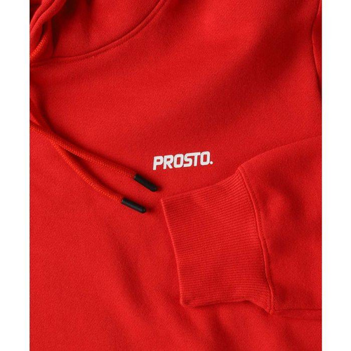 Prosto Klasyk Bluza męska z kapturem hoodie Bassik red