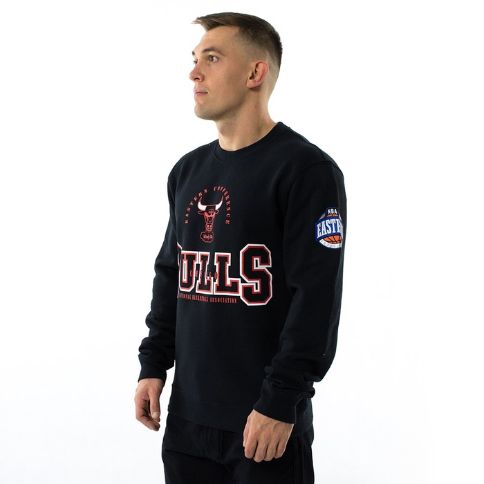 Bluza męska Mitchell and Ness crewneck Technical Foul Chicago Bulls black