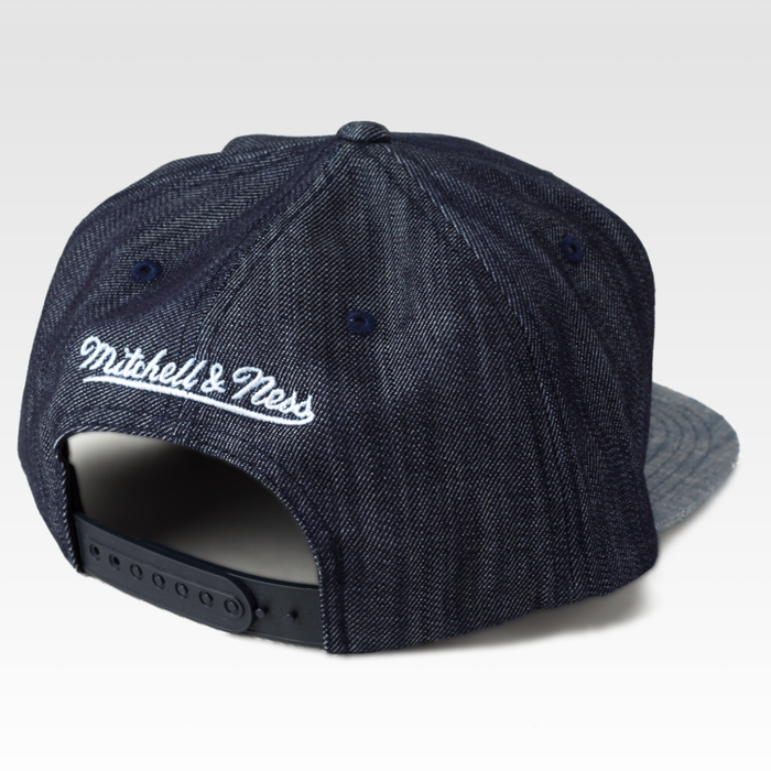 Czapka Mitchell and Ness Boston Celtics snapback Blue Linen denim