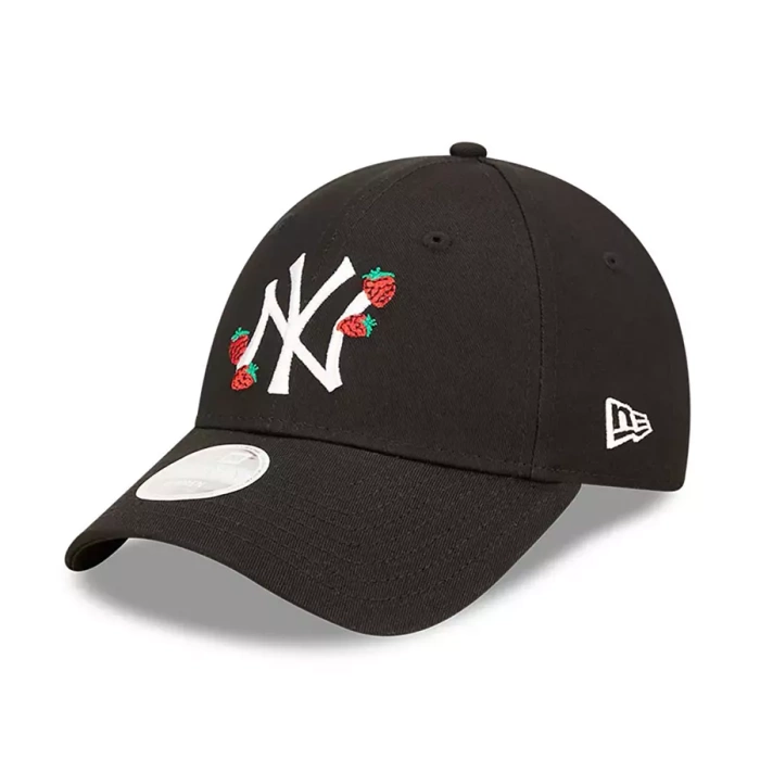 New Era czapka z daszkiem strapback 9FORTY Wmns Strawberry MLB New York Yankees black