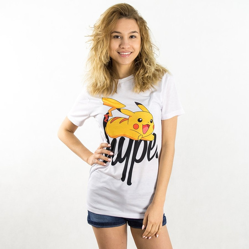 Hype x Pokemon t-shirt WMNS Pikachu Script white