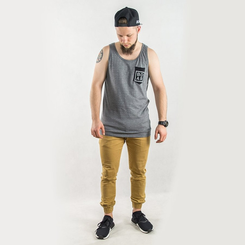 Koszulka męska Boar Clothing singlet Leyte grey heather