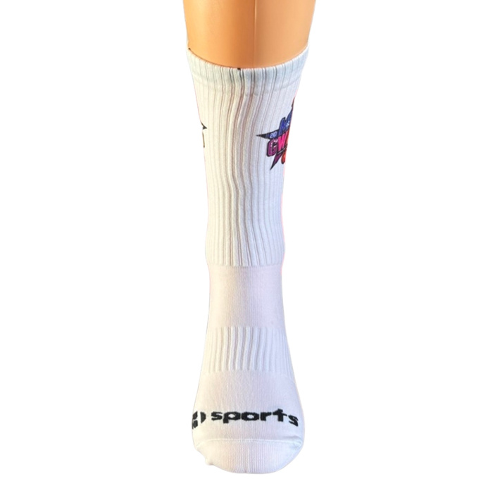 hSports x MAT Wear skarpety koszykarskie UBL All Star Game 2025 white