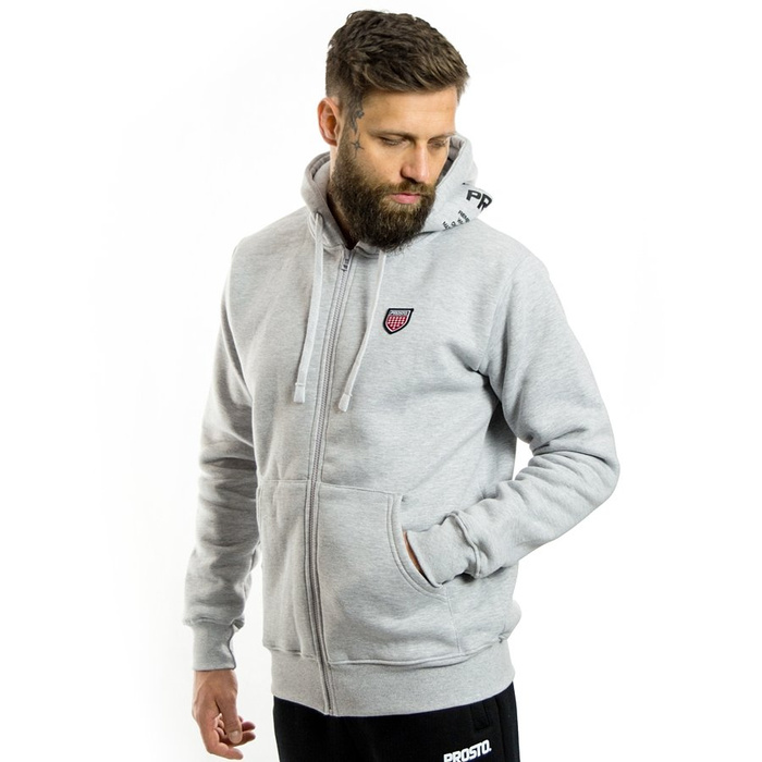 Bluza rozpinana z kapturem Prosto Klasyk zip hoodie Sente grey