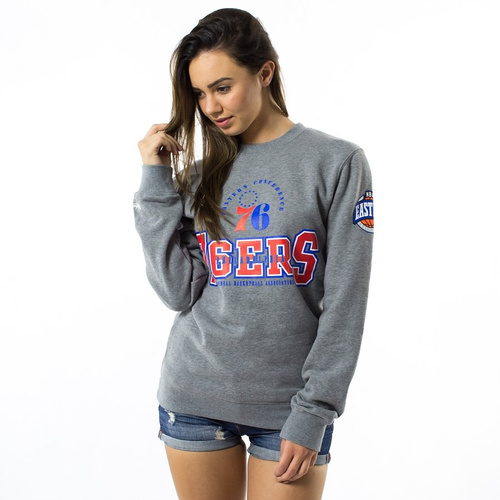 Mitchell and Ness sweatshirt crewneck Technical Foul Philadelphia 76ers grey heather