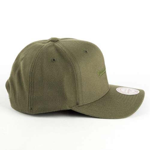 Mitchell and Ness dad cap Tonal Logo High Crown 110 M&N Logo olive