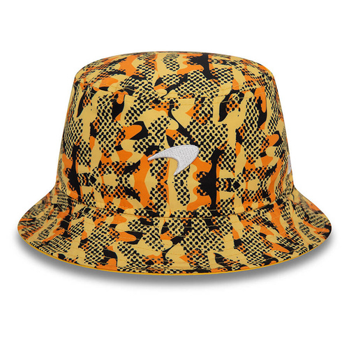 New Era Camo McLaren Racing Bucket Hat yellow
