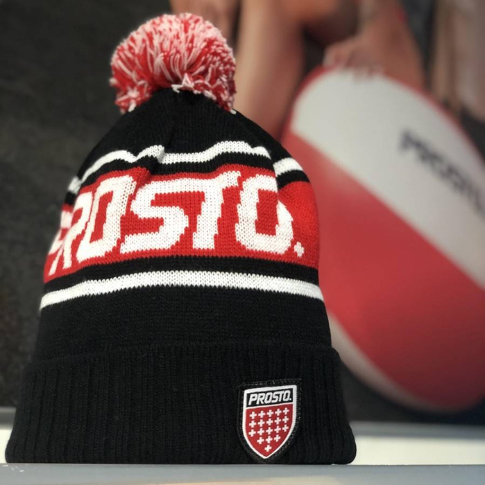 Prosto Klasyk beanie Winter Cap Swizz black / red