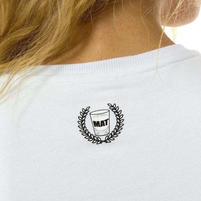 MAT Wear crop sweatshirt TeamMATe white