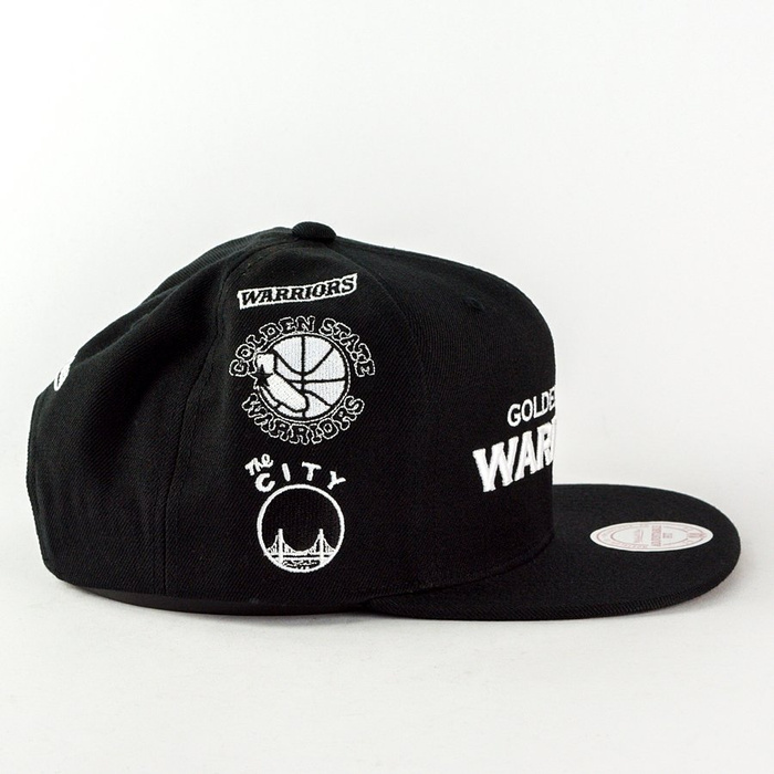 Czapka Mitchell and Ness snapback Team Logo History Golden State Warriors black