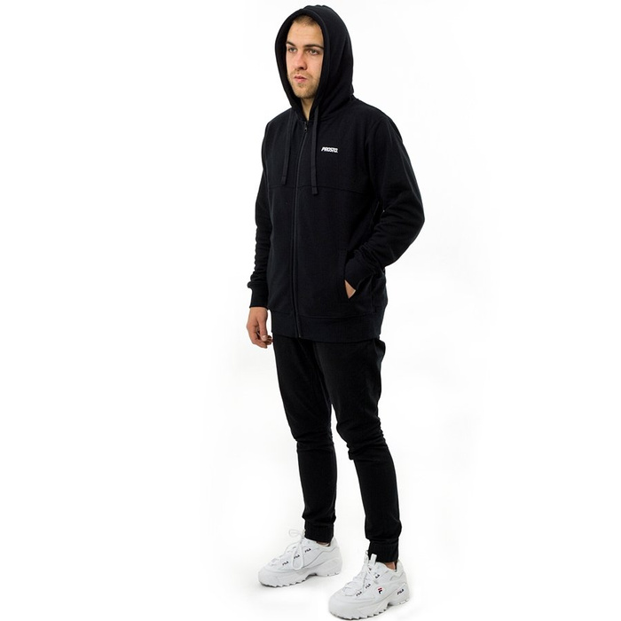Bluza męska z kapturem Prosto Klasyk Hoody Zip Basic black