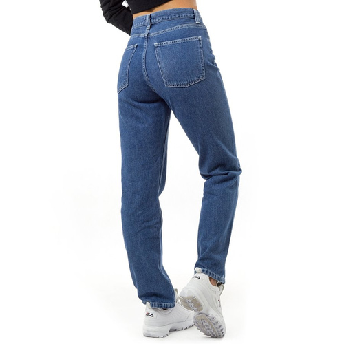 Carhartt WIP spodnie jeansowe damskie W' Mita Pant Maverick blue stone washed 