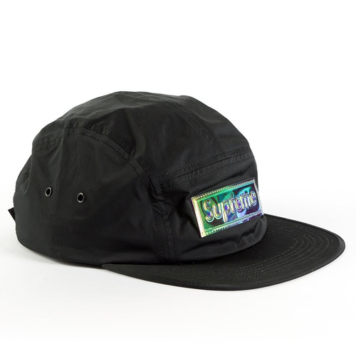 Czapka Supreme 5-panel Iridescent Logo Camp Cap black TM