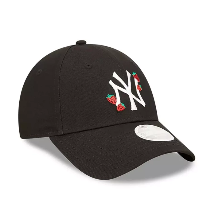 New Era czapka z daszkiem strapback 9FORTY Wmns Strawberry MLB New York Yankees black