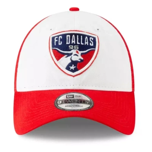 New Era strapback 9TWENTY MLS Core Classic Twill White Front FC Dallas white / red