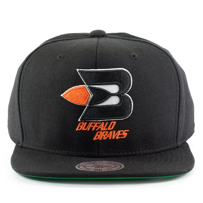 Czapka z daszkiem Mitchell and Ness snapback Wool Solid Buffalo Braves black 