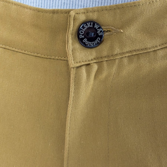 Szorty Polski Wąs chino shorts PW Pattern honey