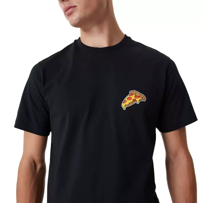 New Era t-shirt Pizza Graphic black