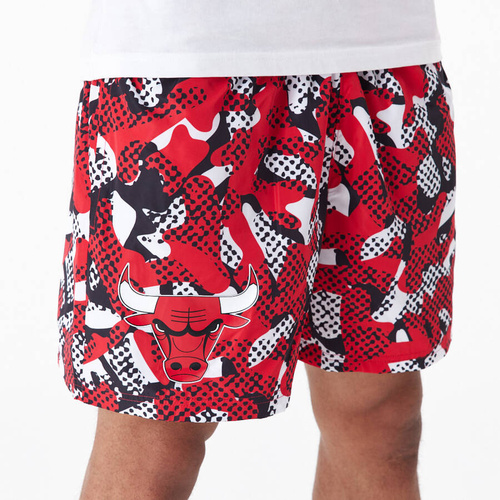 New Era krótkie spodenki NBA Team All Over Print Shorts red
