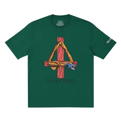 Palace Skateboards t-shirt Trust Palace green