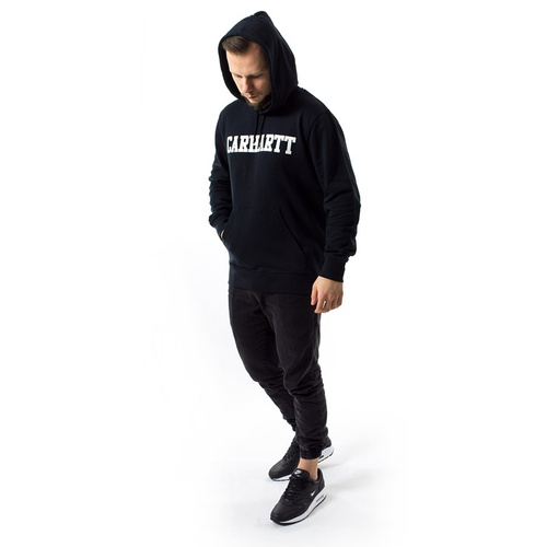 Carhartt WIP sweatshirt hoody College black / white