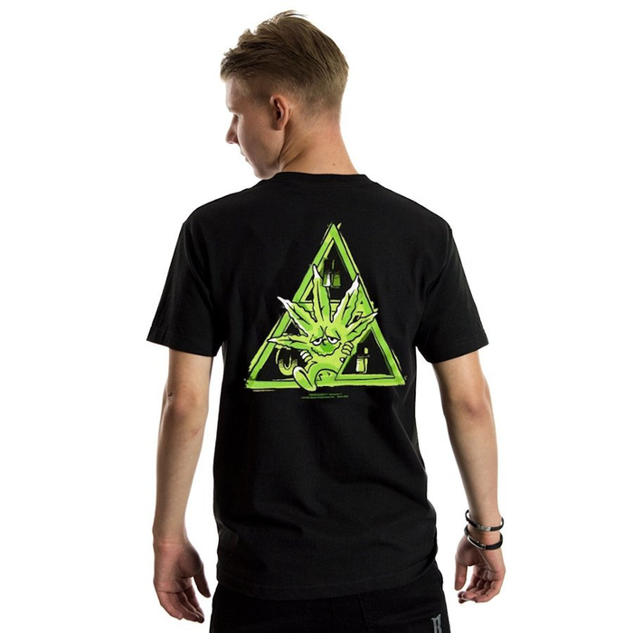 HUF koszulka męska Green Buddy Triple Triangle black