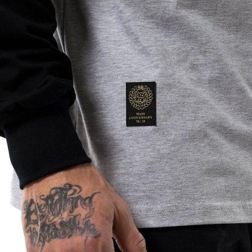 Mass Denim longsleeve Base Reglan Anniversary light heather grey / black