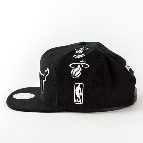 Czapka Mitchell and Ness snapback Team Logo History Miami Heat black