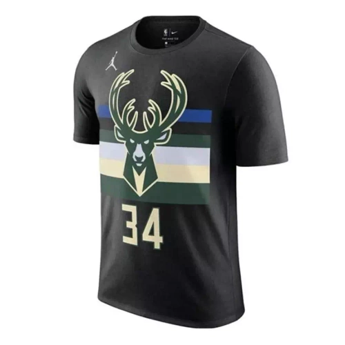 Jordan t-shirt NBA Statement Edition Milwaukee Bucks Giannis Antetokounmpo black (kids collection)
