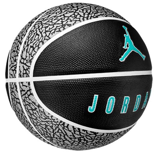 Jordan piłka do koszykówki Playground Deflated 2.0 8P black-wolf grey-clear jade