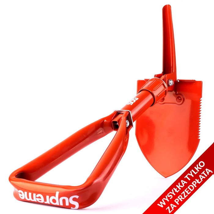 Supreme x Sog collapsible shovel red