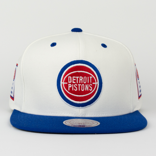 Czapka Mitchell and Ness Detroit Pistons snapback Championship Pack 1989&1990 Titles white / royall (VP02Z)
