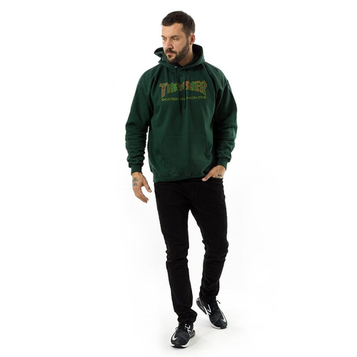 Thrasher sweatshirt hoody Davis forest green