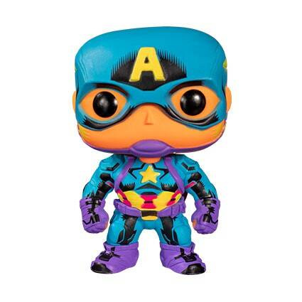 Funko Pop figurka kolekcjonerska Black Light Marvel Captain America 648 (special edition)